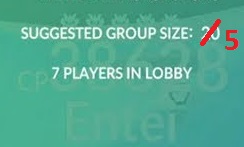 Suggested Group Size: ~~20~~ **5**