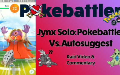 Pokebattler vs. In Game Autosuggest with a Jynx Solo, and new full raid simulation Battle Parties!