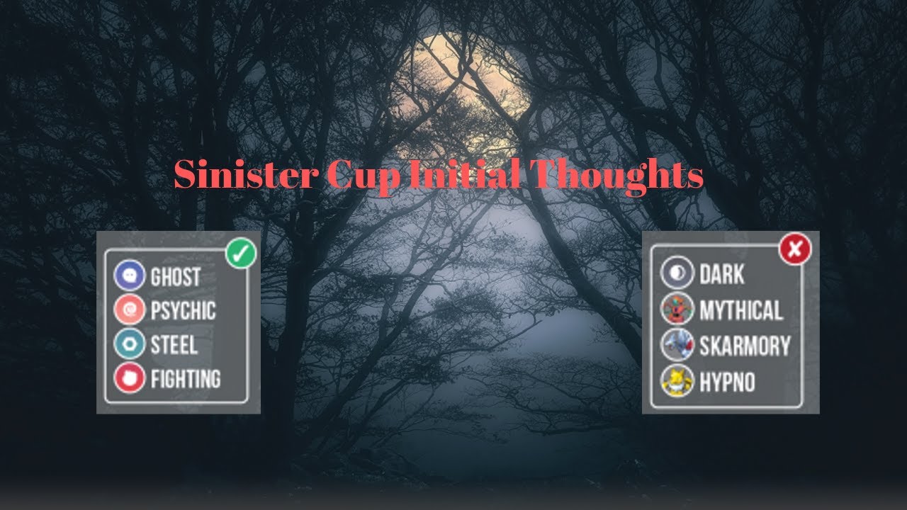 Sinister Cup Initial Thoughts