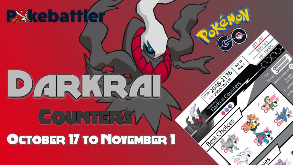 Pokebattler’s Comprehensive Darkrai Raid Guide! Pokebattler