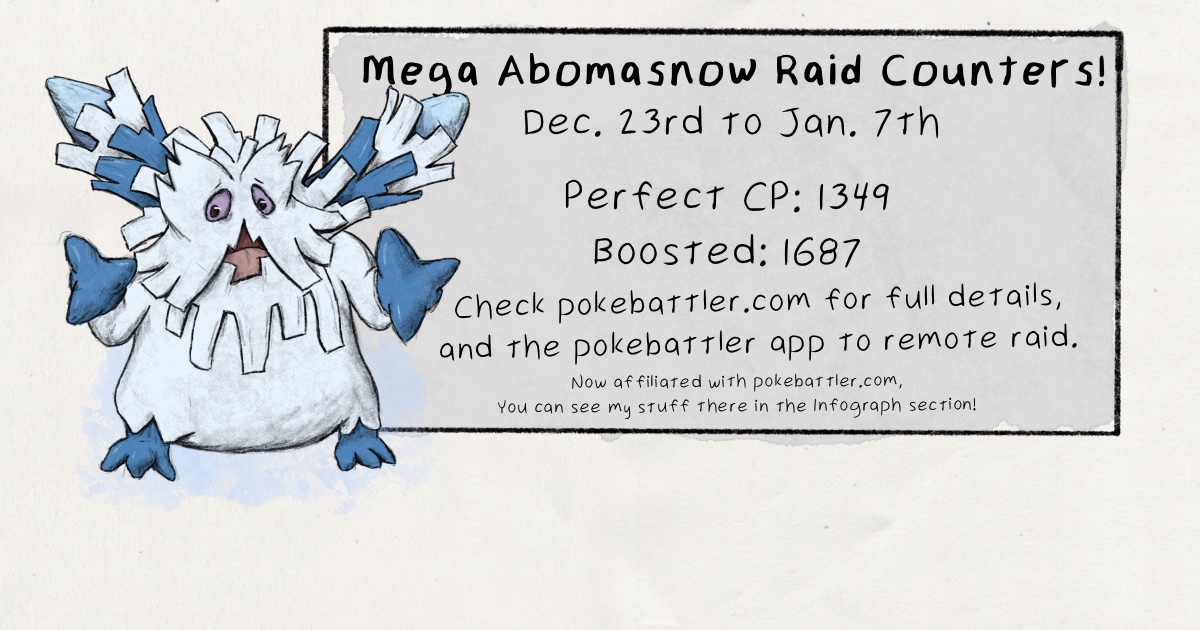 Mega Abomasnow Raid Guide