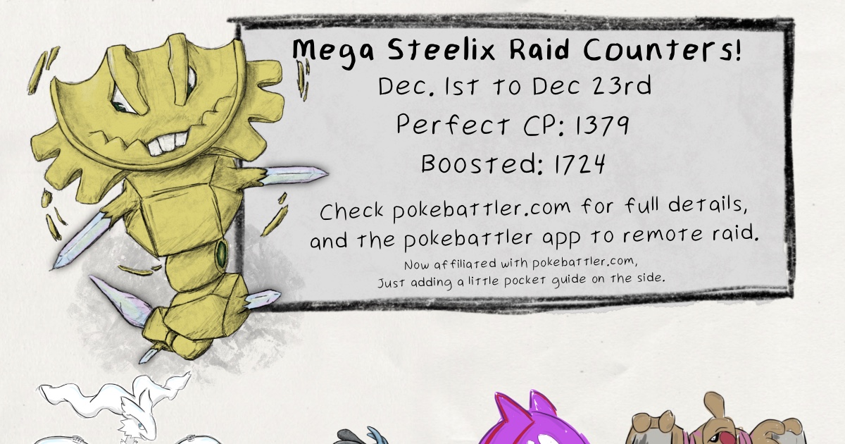 Mega Steelix Raid Infograph