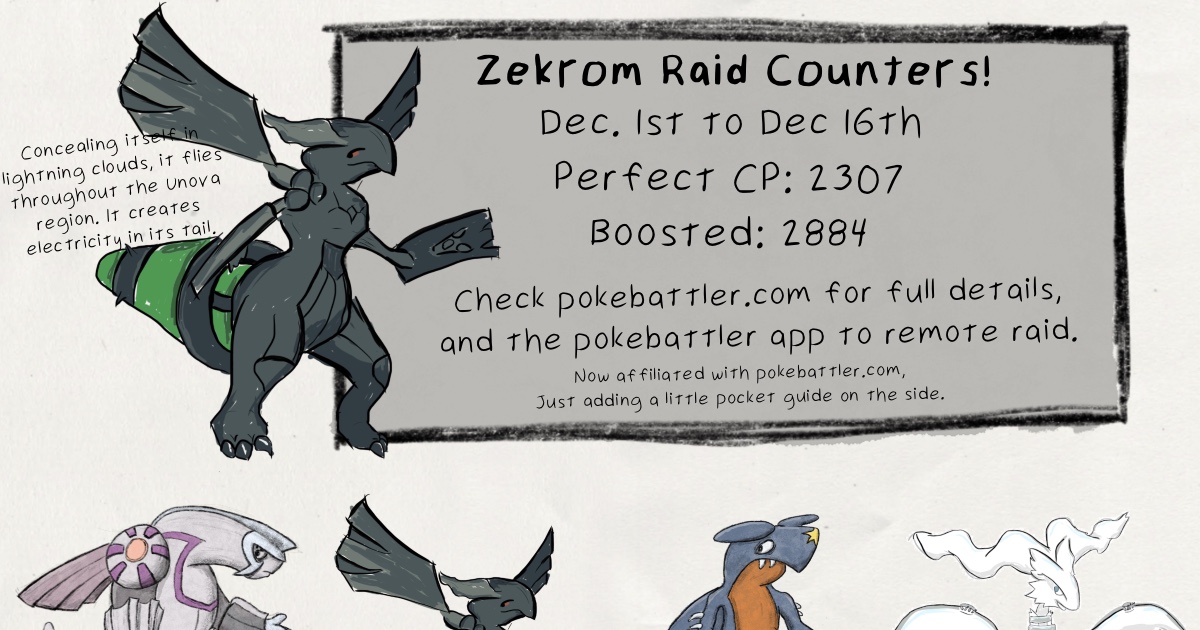 Zekrom Raid Guide Pokemon GO Pokebattler