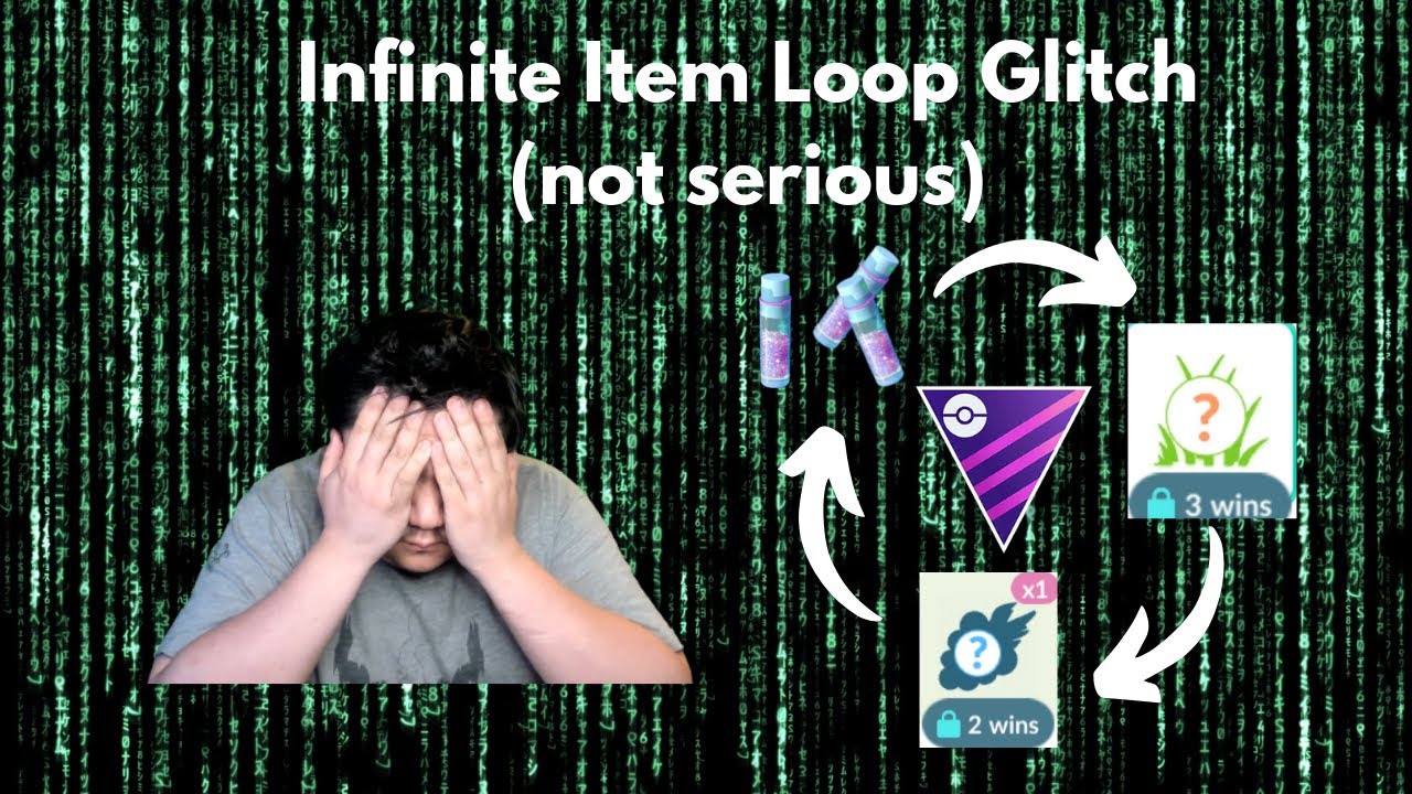 I got stuck in an Infinite Item Loop Glitch (not serious) | GO Battle League
