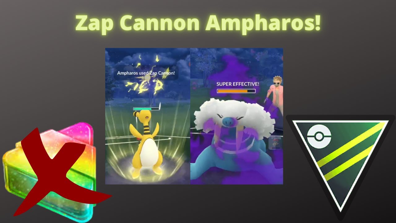 ZAP CANNON AMPHAROS LEADS NO XL ULTRA TEAM | GO BATTLE LEAGUE