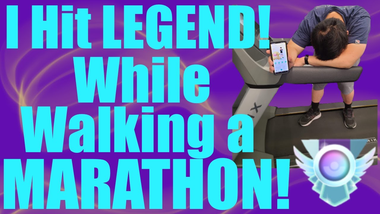 HIT LEGEND WHILE WALKING A MARATHON | GO BATTLE LEAGUE