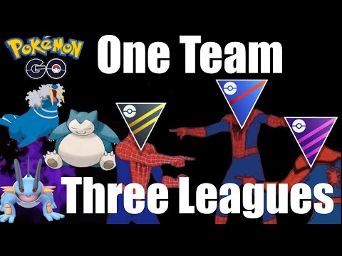 USED ONE TEAM IN ALL THREE LEAGUES AND WON! | GO BATTLE LEAGUE