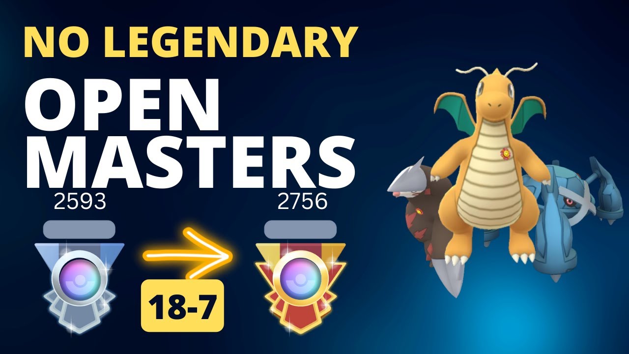 18-7 NO LEGENDARY OPEN MASTERS TEAM | GO BATTLE LEAGUE