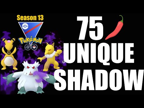 75 Unique Shadows Challenge | GO BATTLE LEAGUE